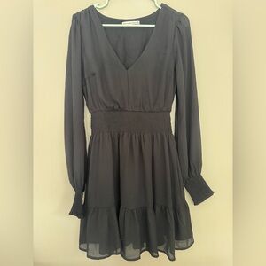 Abercrombie & Fitch Black Long Sleeve Dress